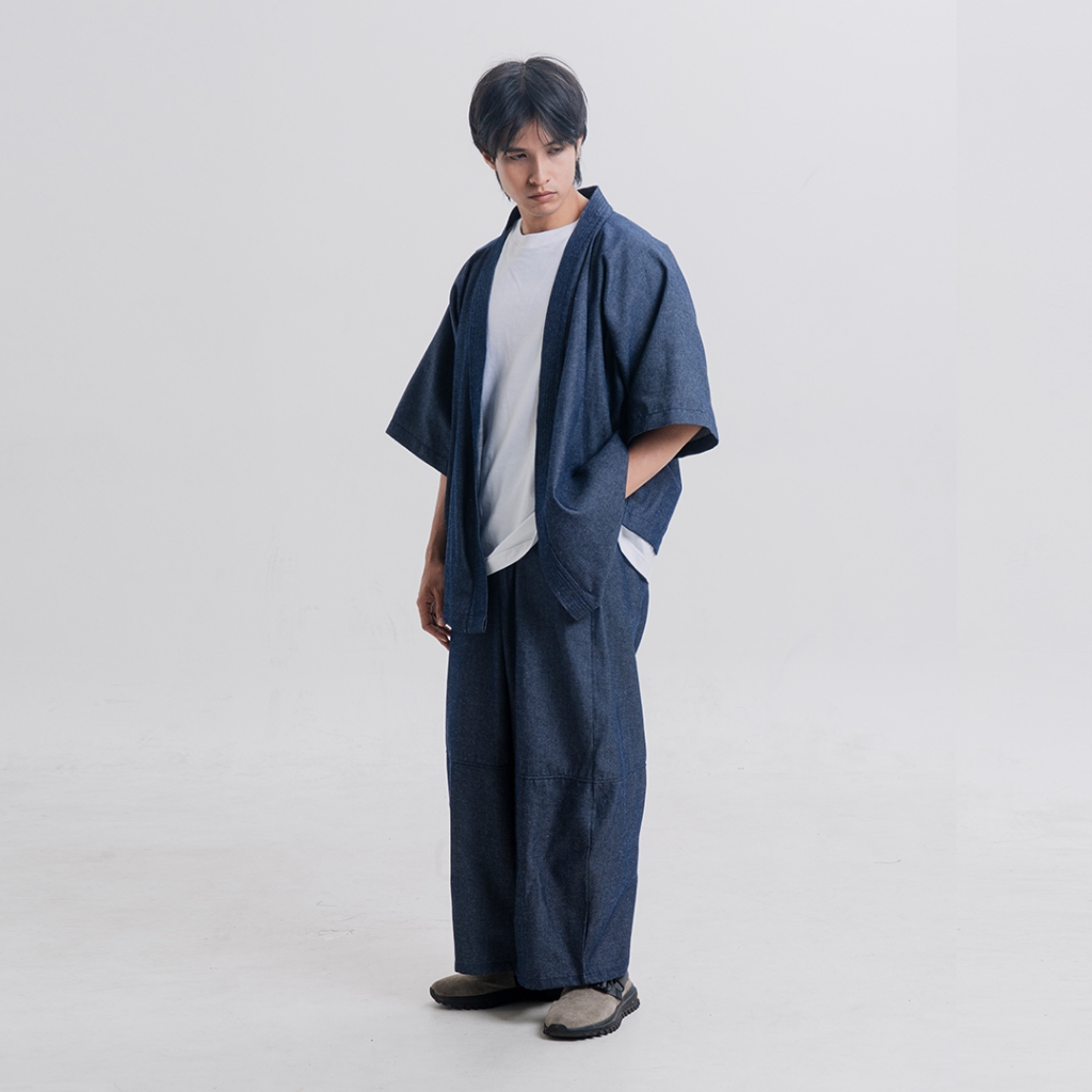 Celana Barrel Denim Grey Blue - Neru - Elatedforhim - Image 4