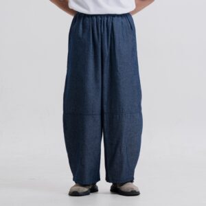 Celana Barrel Denim Grey Blue - Neru - Elatedforhim