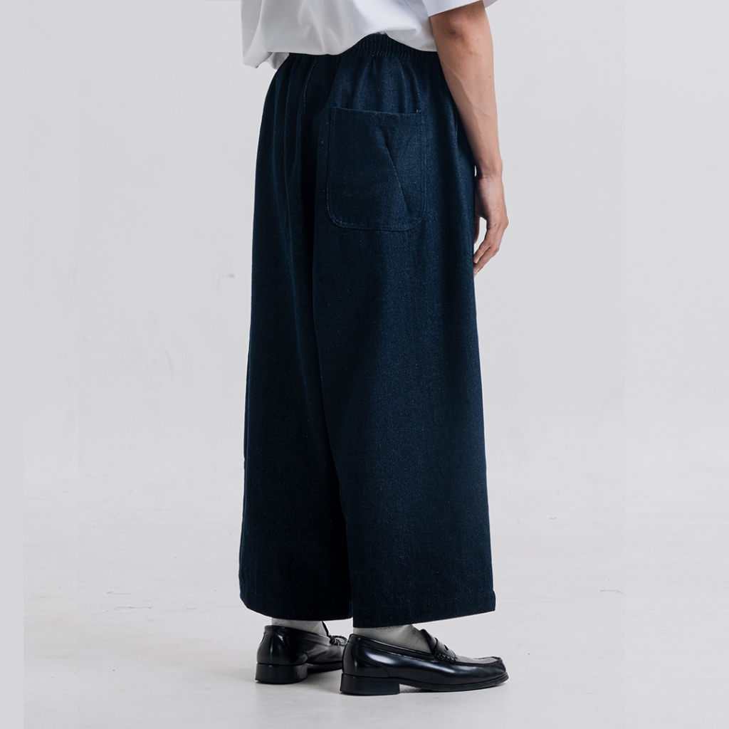 Barrel Denim Pant Blue - Butter - Celana Barrel Denim Biru Tua - Image 4