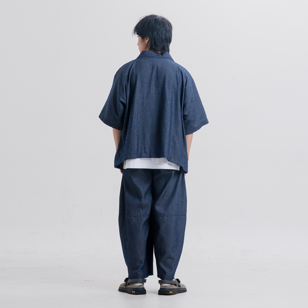 Kimono Outerwear Denim Blue - Goza - Elatedforhim - Image 2