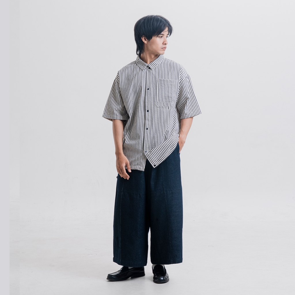 Barrel Denim Pant Blue - Butter - Celana Barrel Denim Biru Tua - Image 5