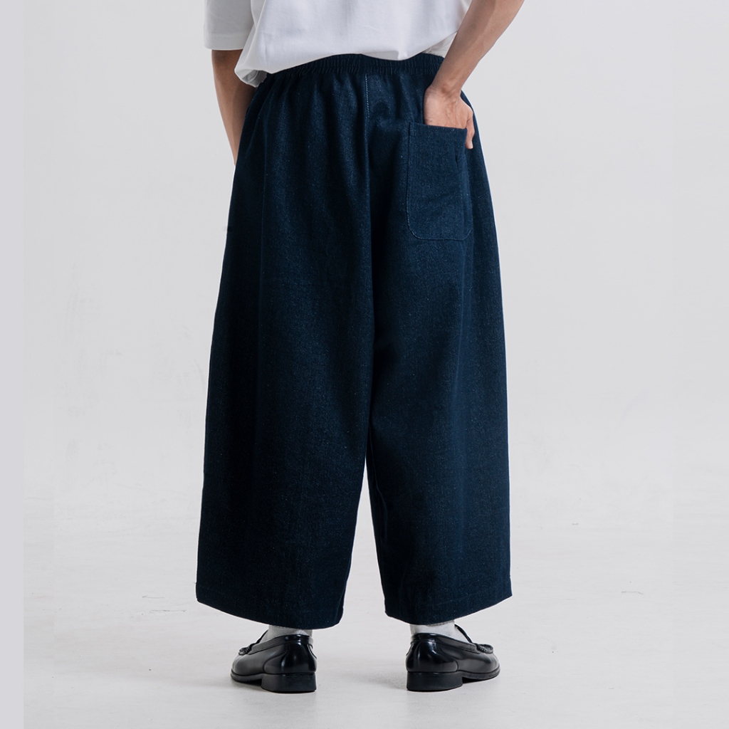 Barrel Denim Pant Blue - Butter - Celana Barrel Denim Biru Tua - Image 3