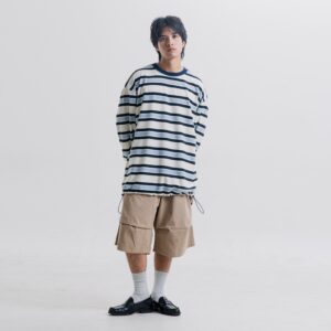 Alternative view of Tshirt Longsleeve Stripped - Zigi LS - Kaos Motif Garis Lengan Panjang