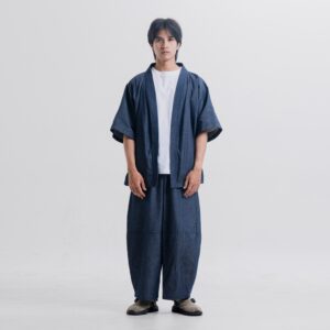 Kimono Outerwear Denim Blue - Goza - Elatedforhim