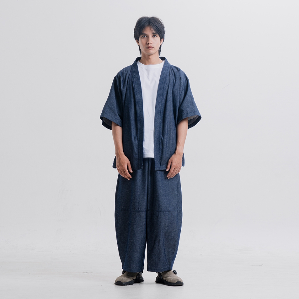 Kimono Outerwear Denim Blue - Goza - Elatedforhim