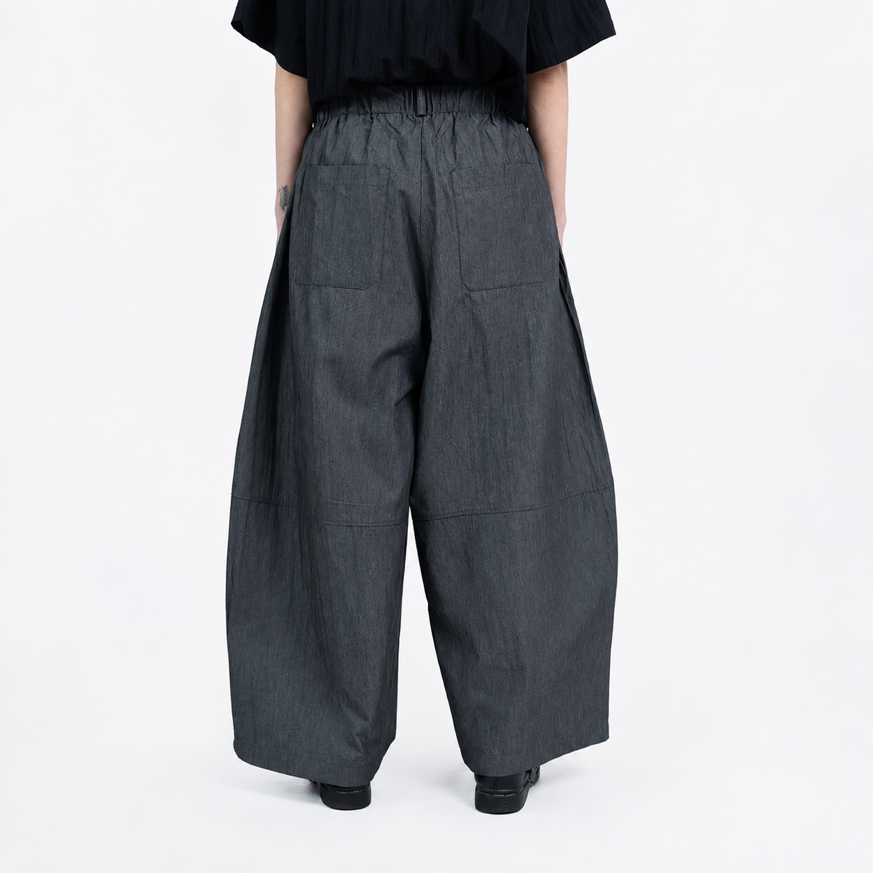 Barrel Pants Grey - Sommi - Celana Panjang Barrel Abu - Image 5