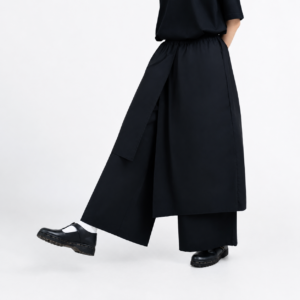 Black Layered Pant - Ava - Celana Layer Hitam - Elated by Her