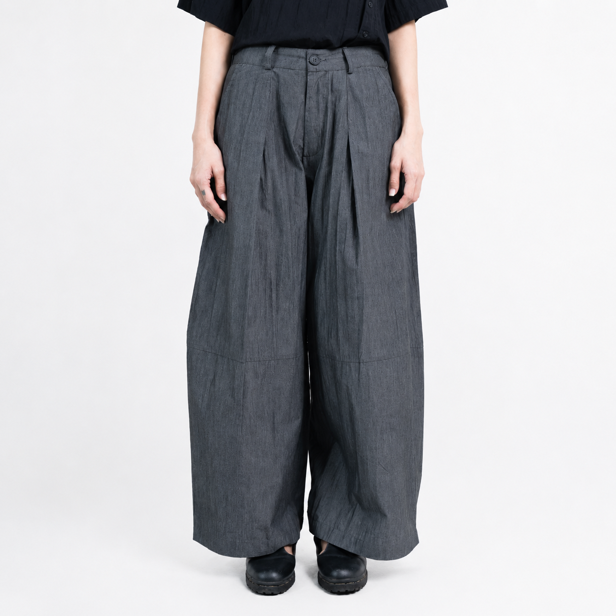 Barrel Pants Grey - Sommi - Celana Panjang Barrel Abu
