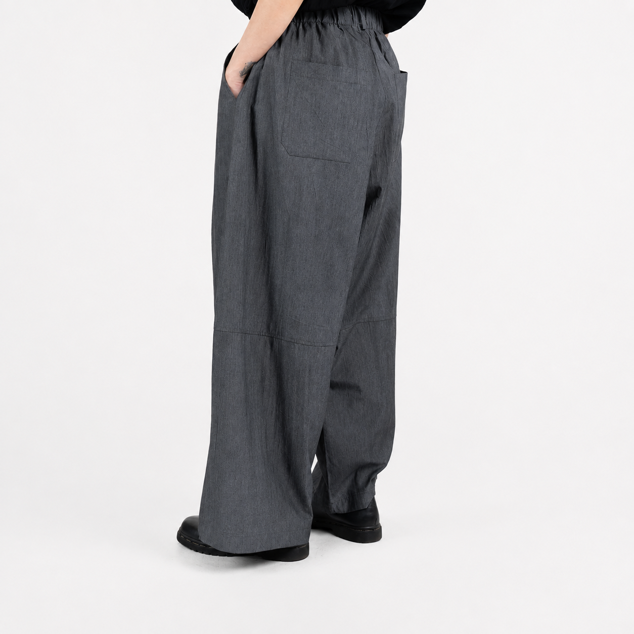 Barrel Pants Grey - Sommi - Celana Panjang Barrel Abu - Image 3