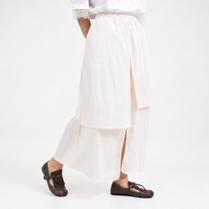 Alternative view of Off White Layered Skirt - Mugi - Rok Layer Off White - Elated by Her