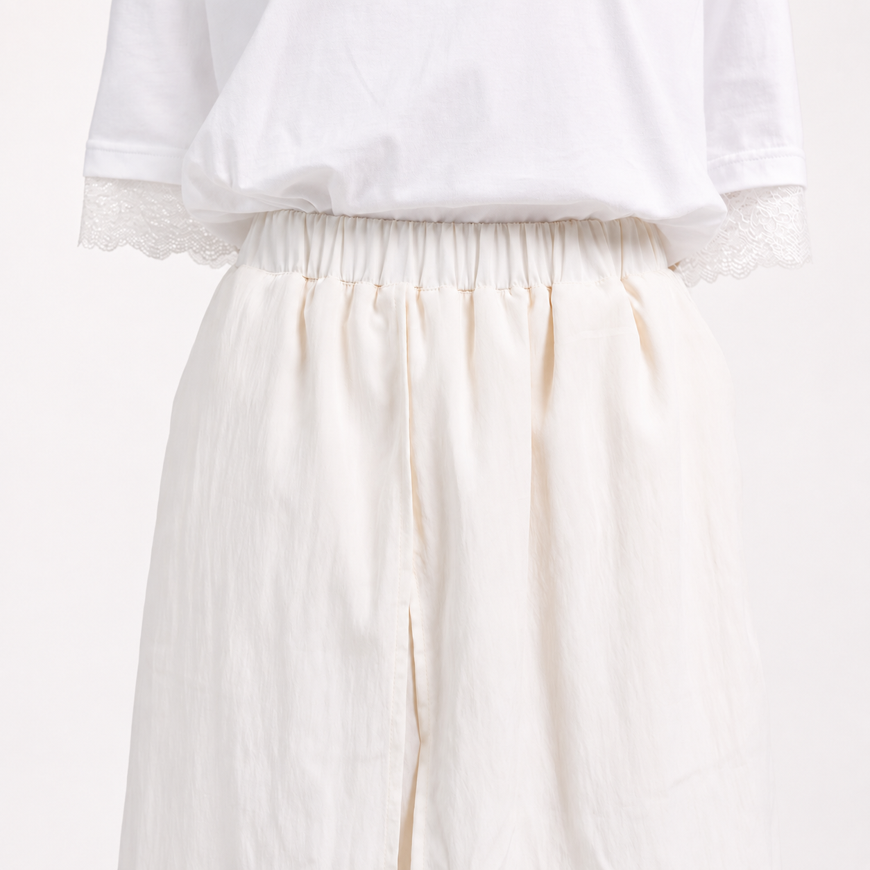 Off White Layered Skirt - Mugi - Rok Layer Off White - Elated by Her - Image 3