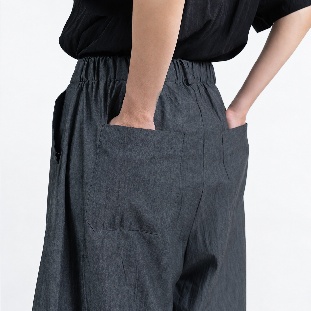 Barrel Pants Grey - Sommi - Celana Panjang Barrel Abu - Image 4